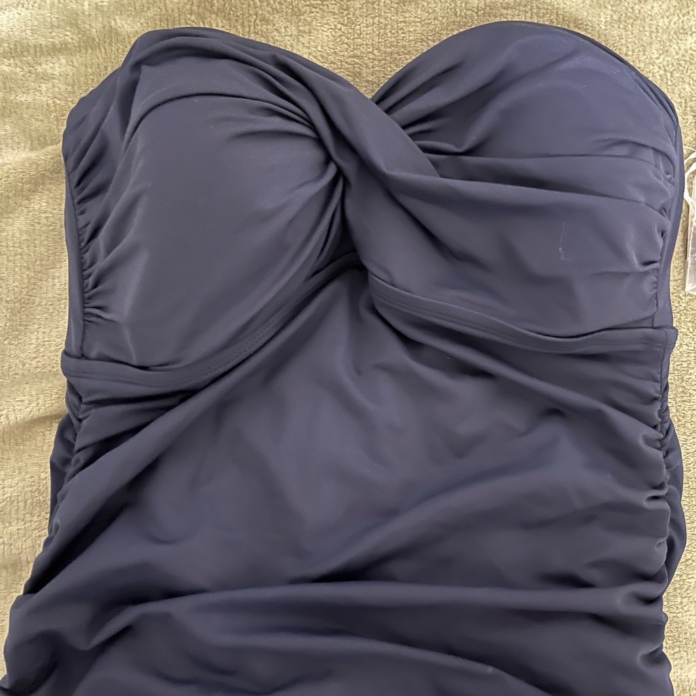 Anne Cole Signature Navy Swimsuit - Picture 9 of 9